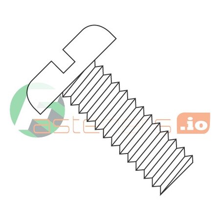 2-64 x 3/16" Machine Screws/Slotted/Pan Head/Nylon/Natural (White) (Carton: 2,500 pcs)